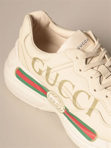 gucci rhyton leather sneaker|gucci rhyton sneaker sale.